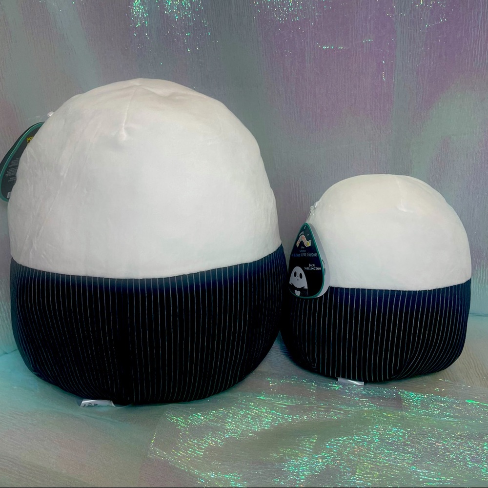 BNWT Set of 2 Jack Skellington Squishmallows 12", 8" - Picture 3 of 6